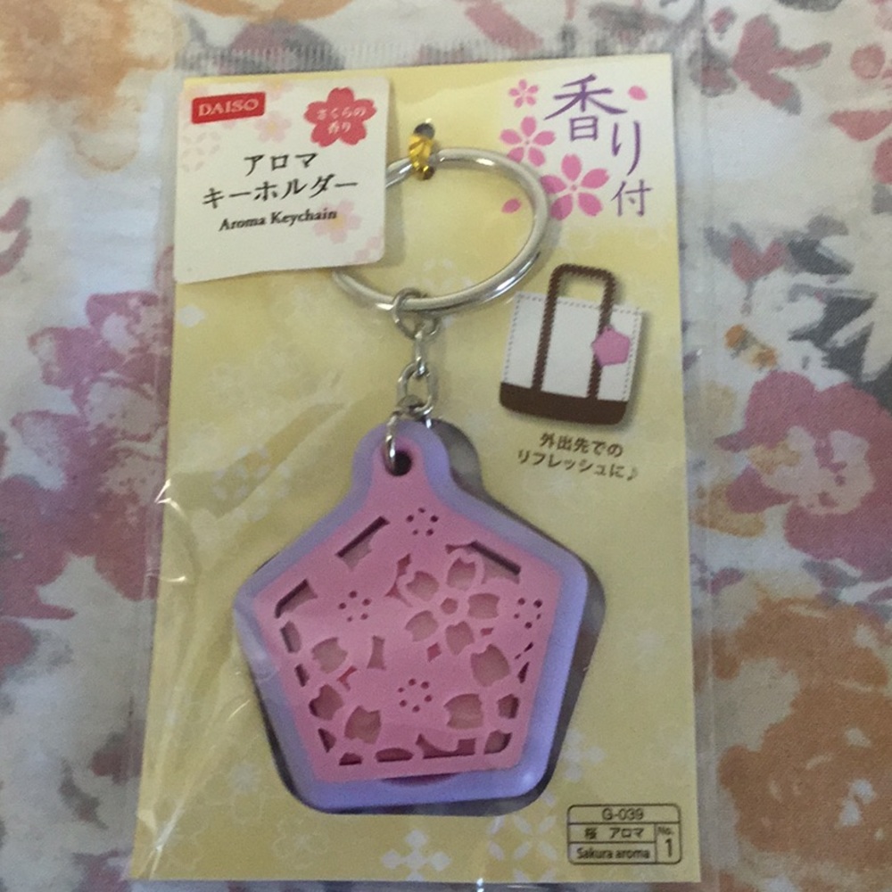 Cherry Blossom Aroma Keychain